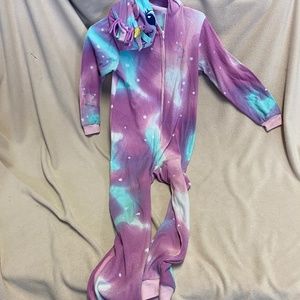 Unicorn one piece pajamas